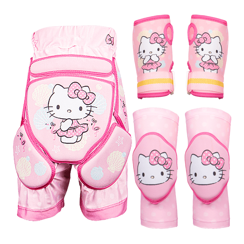 Комплект защитной экипировки для катания на коньках для детей из мультфильмов, 6 шт