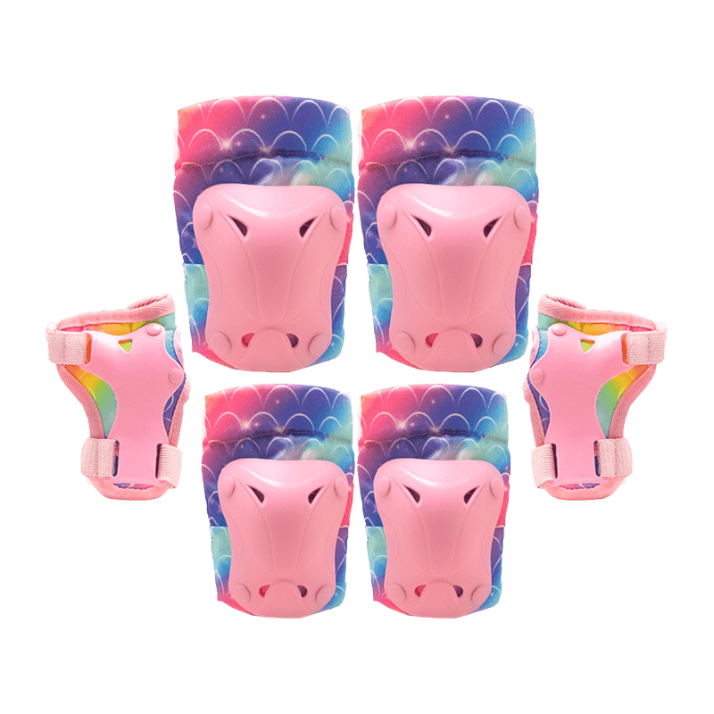 Набор цветных наколенников и налокотников для защиты запястий для детей