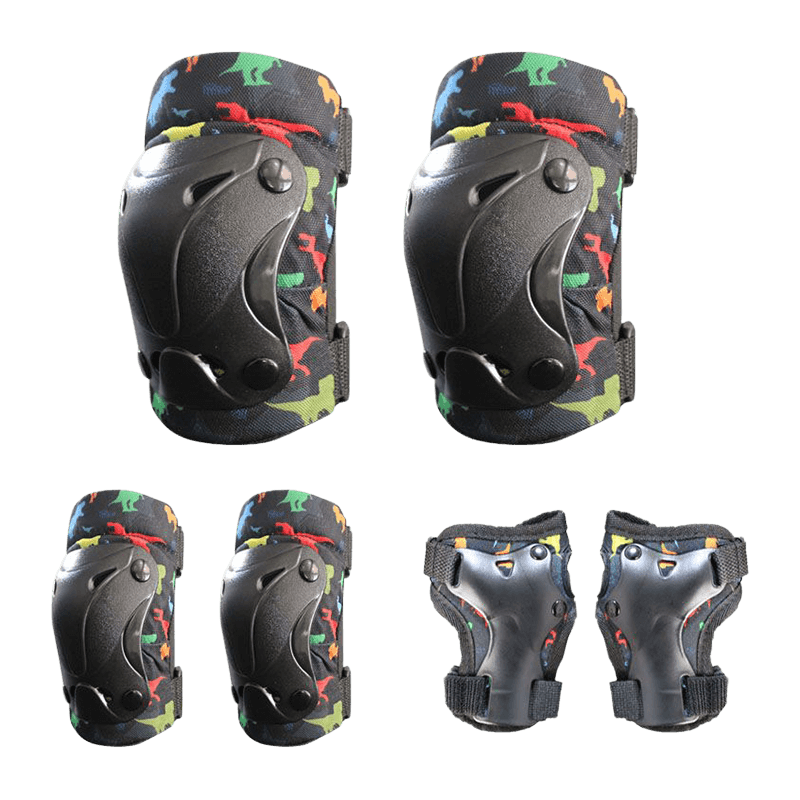 Набор цветных наколенников и налокотников для защиты запястий для детей